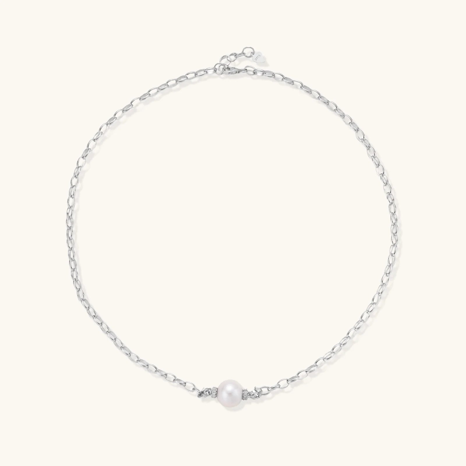 Luna Pearl Chain Necklace - Farnelli