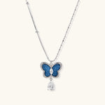Azure Dream Butterfly Necklace - Farnelli