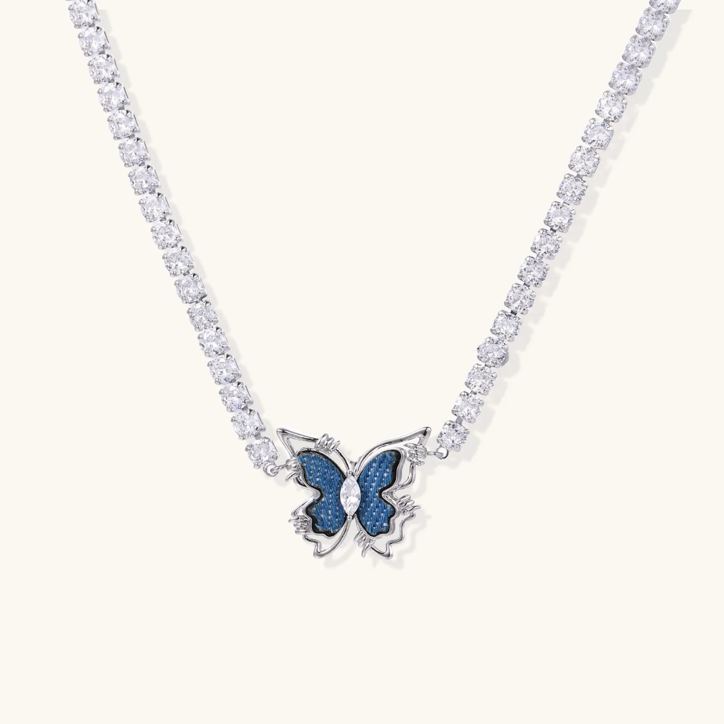 Butterfly Dreams Tennis Necklace - Farnelli