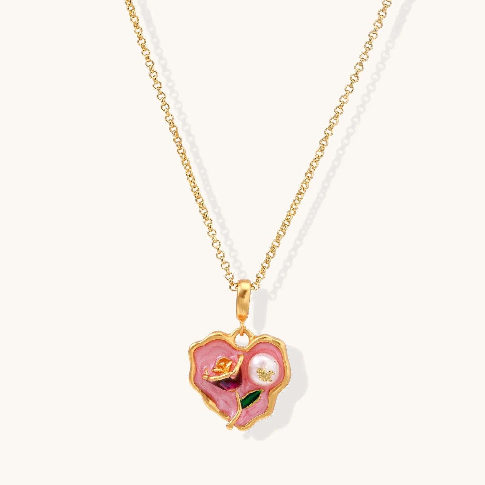 Rose Garden Heart Necklace - Farnelli