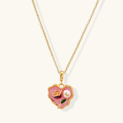Rose Garden Heart Necklace - Farnelli