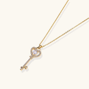 Secret Heart Key Necklace - Farnelli
