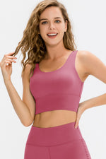 Scoop Neck Long Sports Bra - Farnelli