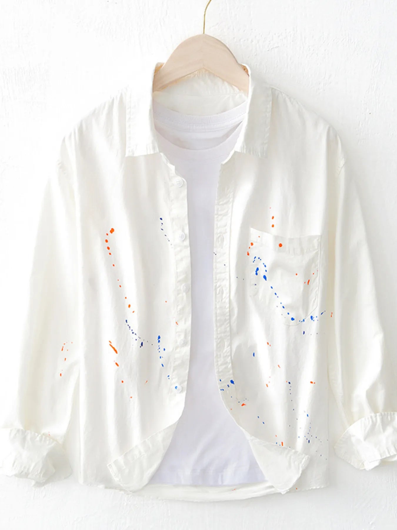 Men's Plus Size Button Up Long Sleeve Shirt - Farnelli