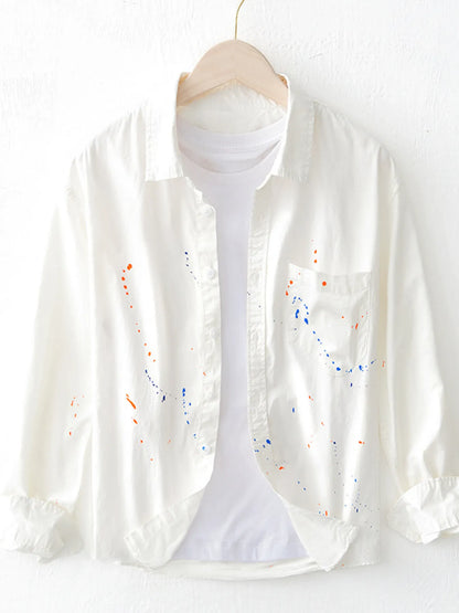 Men's Plus Size Button Up Long Sleeve Shirt - Farnelli