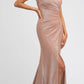 Juliet 218 Faux-Wrap Mermaid Long Dress Sleeveless