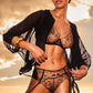 Gossard VIP Fleur de Nuit Sheer Mesh Garter Belt-4