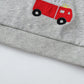 Children's Cartoon Vehicle Graphic Crew Neck Sweatshirt - Farnelli