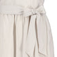 A-Line Organic Dress with Sash Taupe