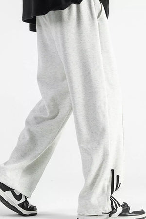 Men's Plus Size Casual Loose Fit Sweatpants with Striped Detail - Farnelli