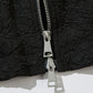 Textured Bomber Collared Neck Zip Up Jacket - Farnelli
