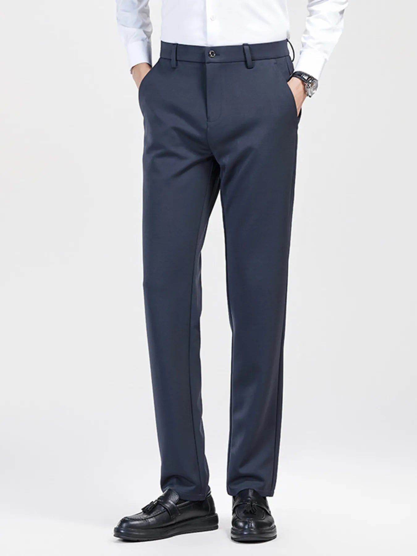 Men's Slim Fit Pants with Pockets - Farnelli
