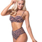 ZEBRA PRINT UNDERWIRE BIKINI SET