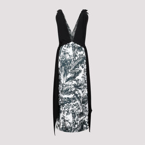 Bottega Veneta Printed Silk Long Dress Women
