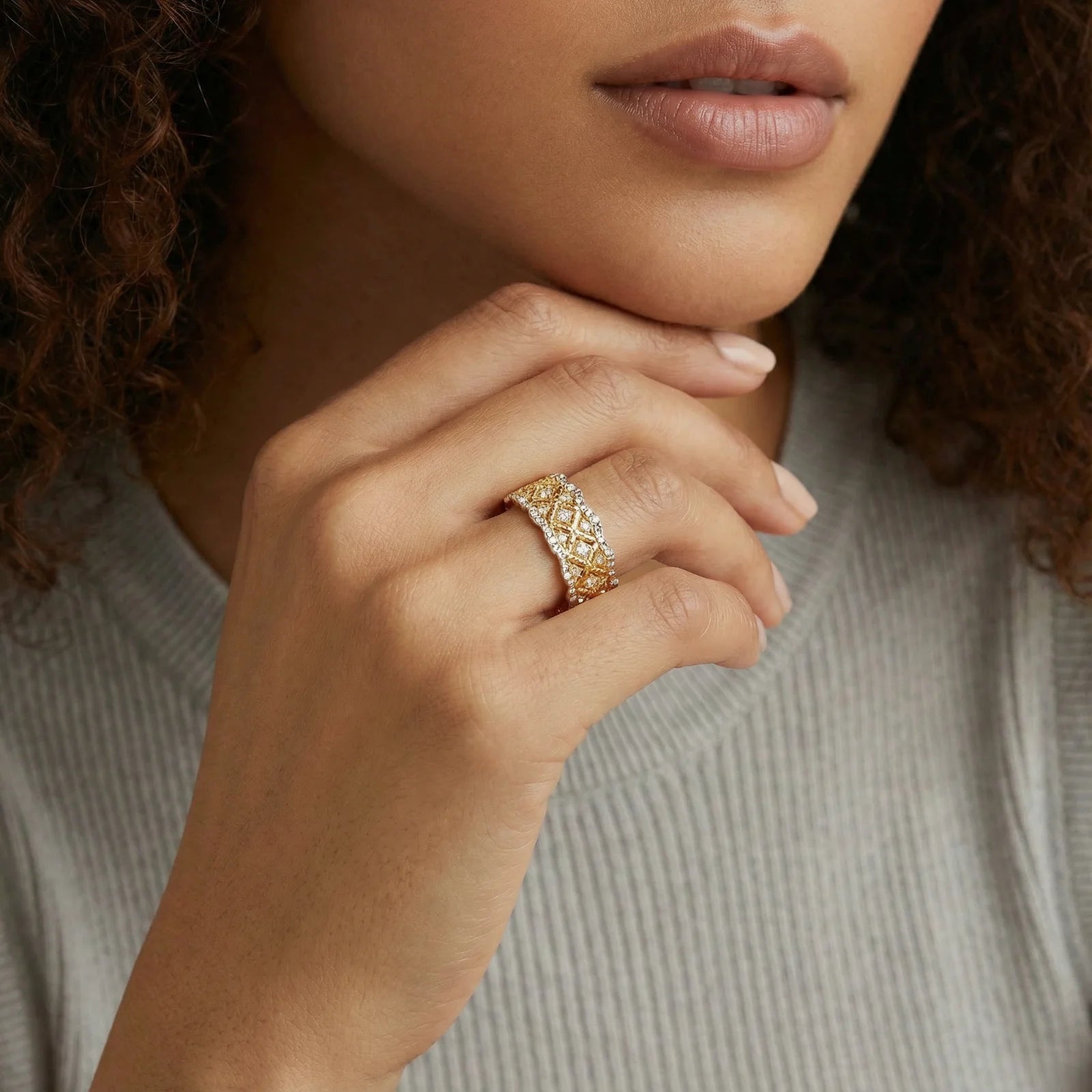 Lattice Luxe Ring - Farnelli