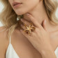 Golden Bloom Statement Ring - Farnelli