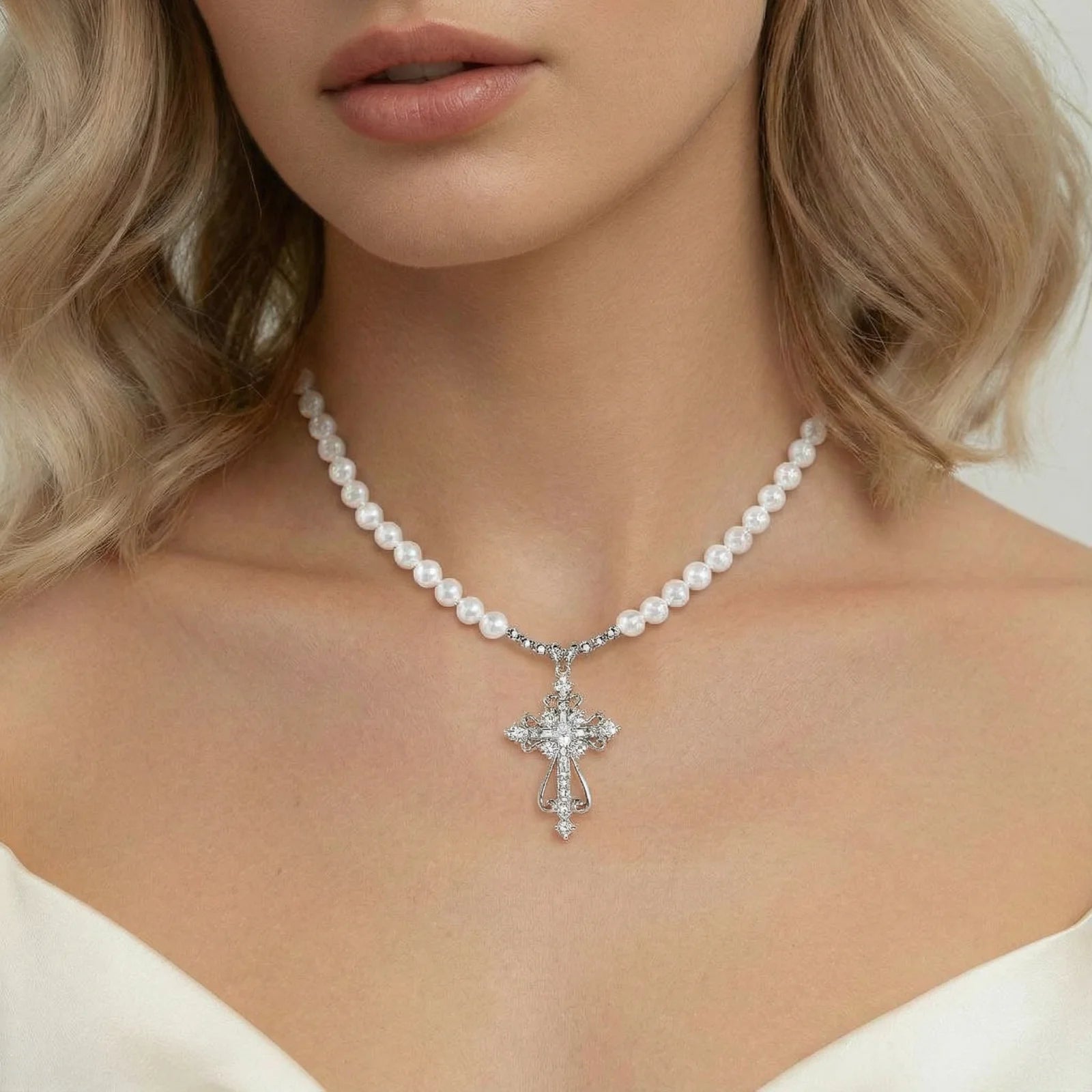 Divine Grace Cross Necklace - Farnelli