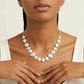 Lunar Pearl Arc Necklace - Farnelli