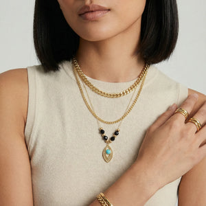 Eye of Serenity Layered Necklace - Farnelli