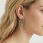 Serpent Cross Chain Earrings - Farnelli
