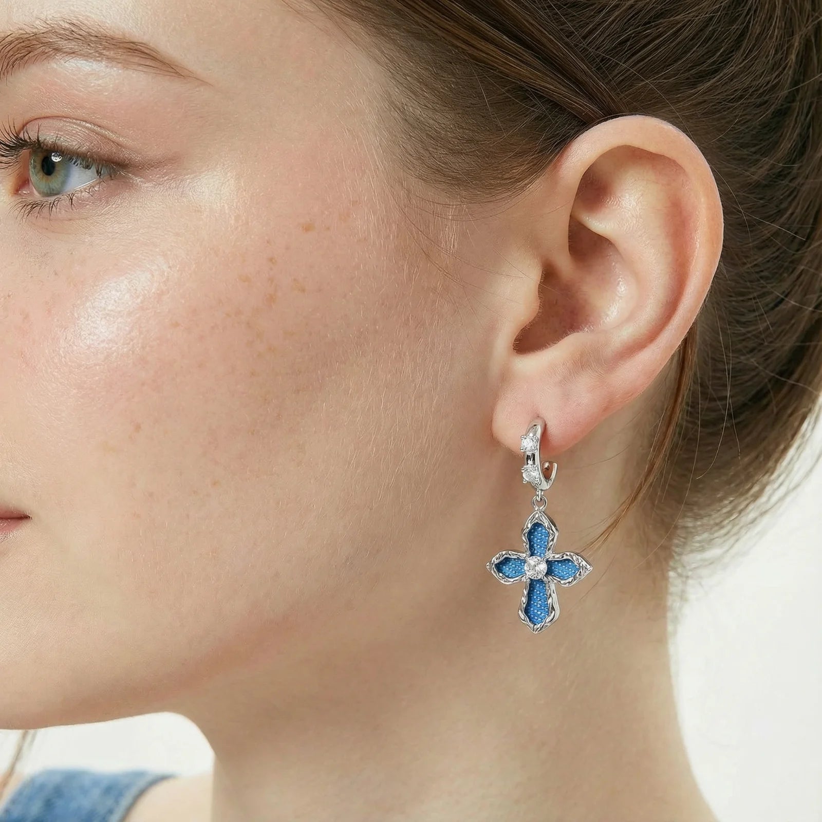 Denim Cross Drops - Farnelli