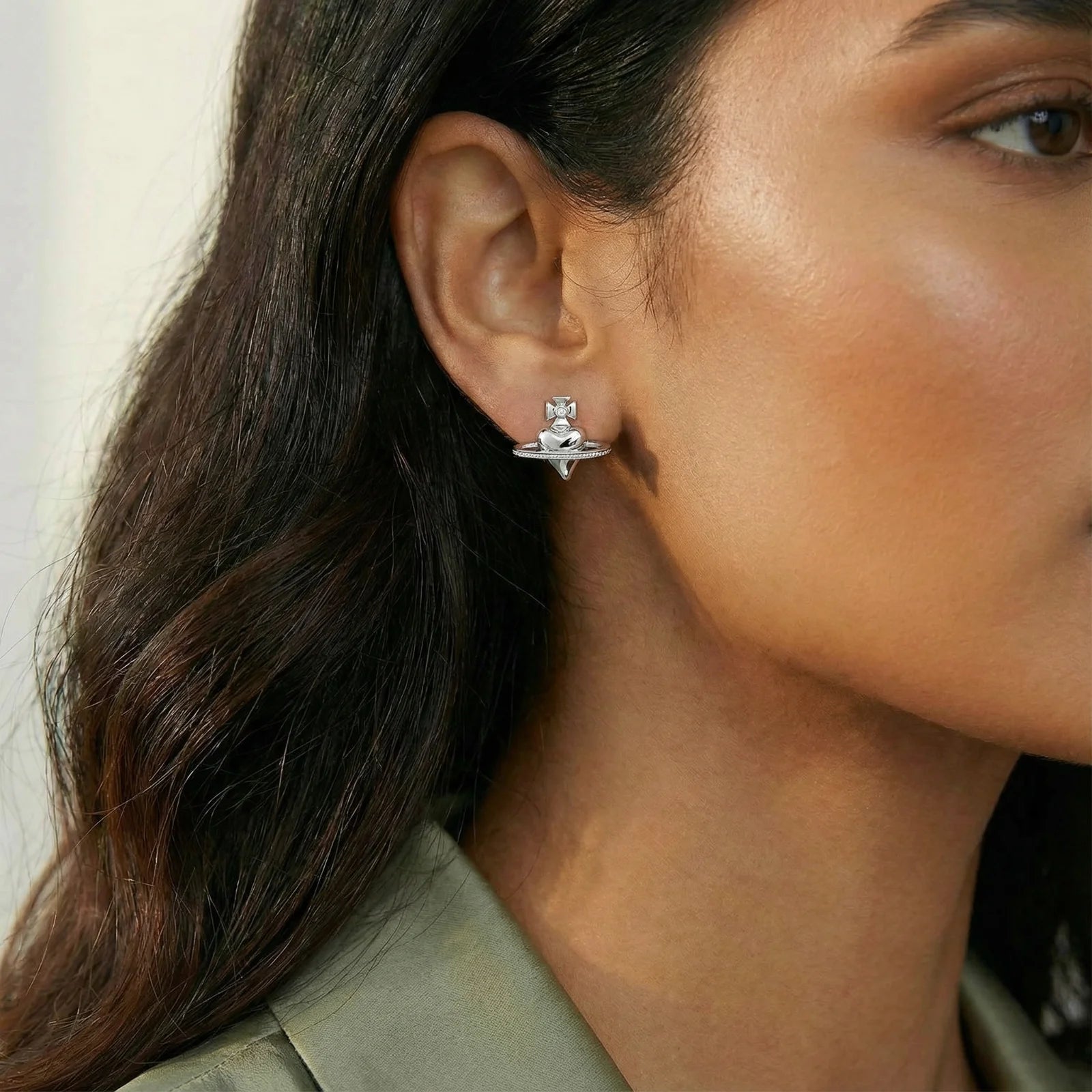 Saturn Ring Stud Earrings - Farnelli