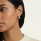 Crystal Pearl Hoops - Farnelli