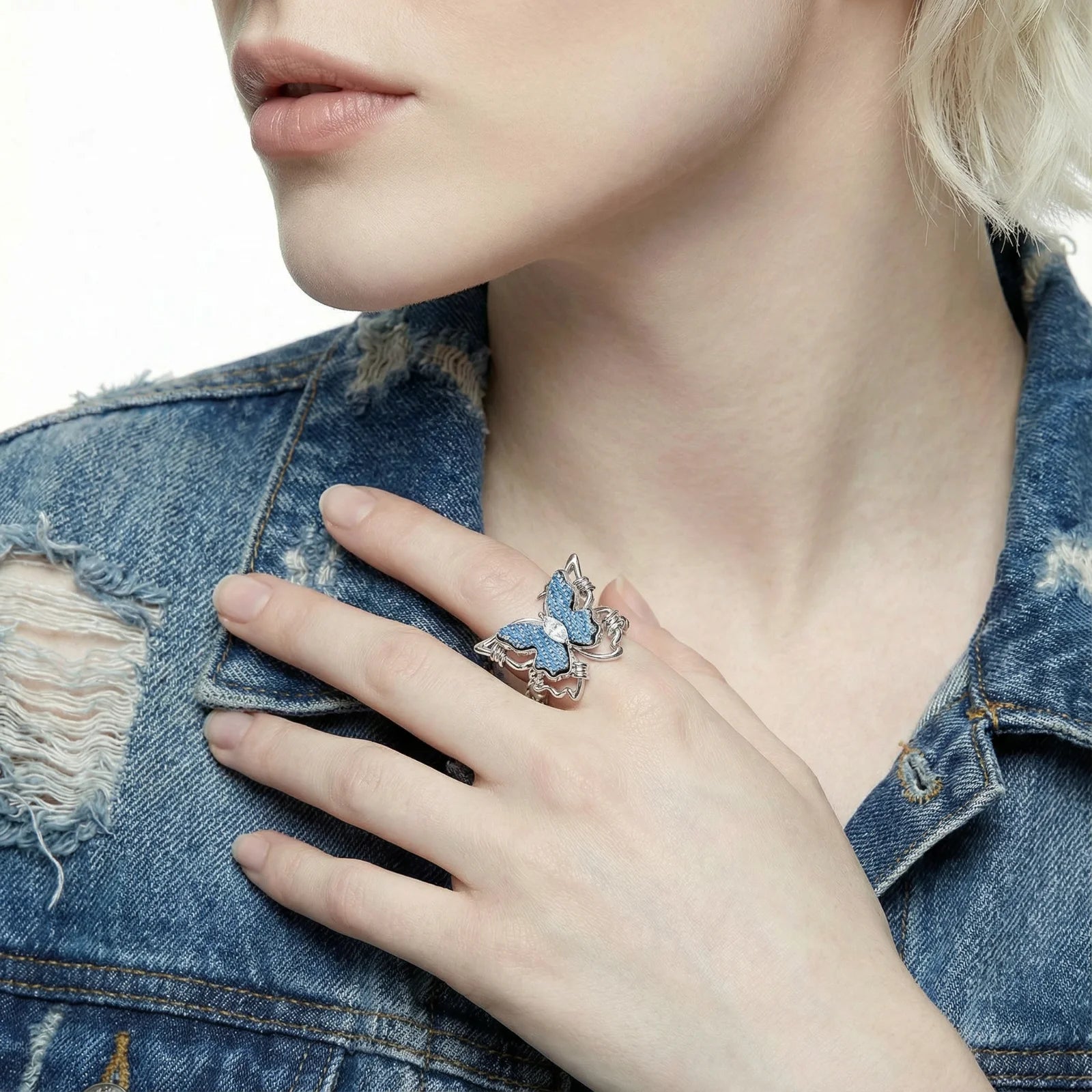 Azure Butterfly Ring - Farnelli