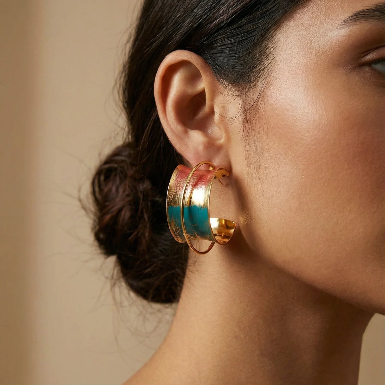 Sunset Mirage Hoops - Farnelli
