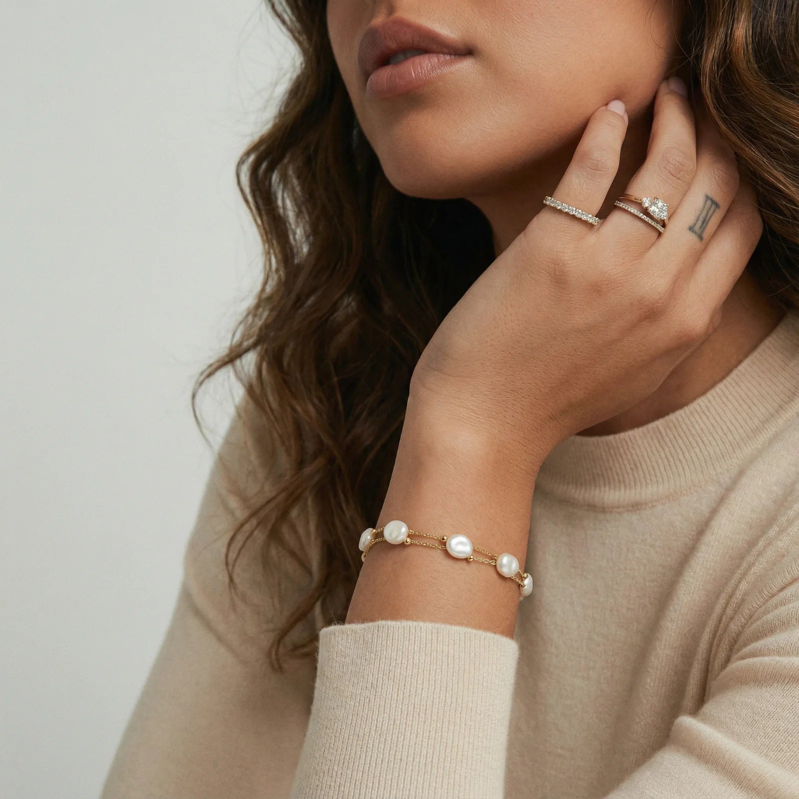 Baroque Pearl Layered Bracelet - Farnelli