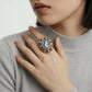 Victorian Rose Cameo Ring - Farnelli