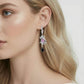 Rose Crown Drop Earrings - Farnelli