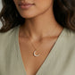 Luna Pearl Crescent Necklace - Farnelli