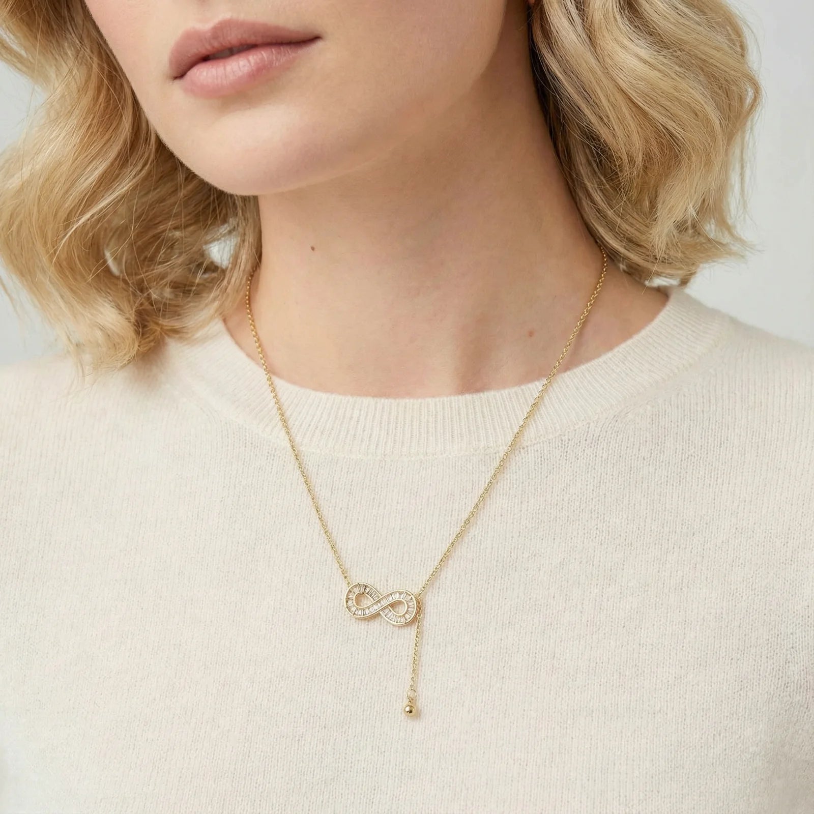 Infinity Sparkle Necklace - Farnelli