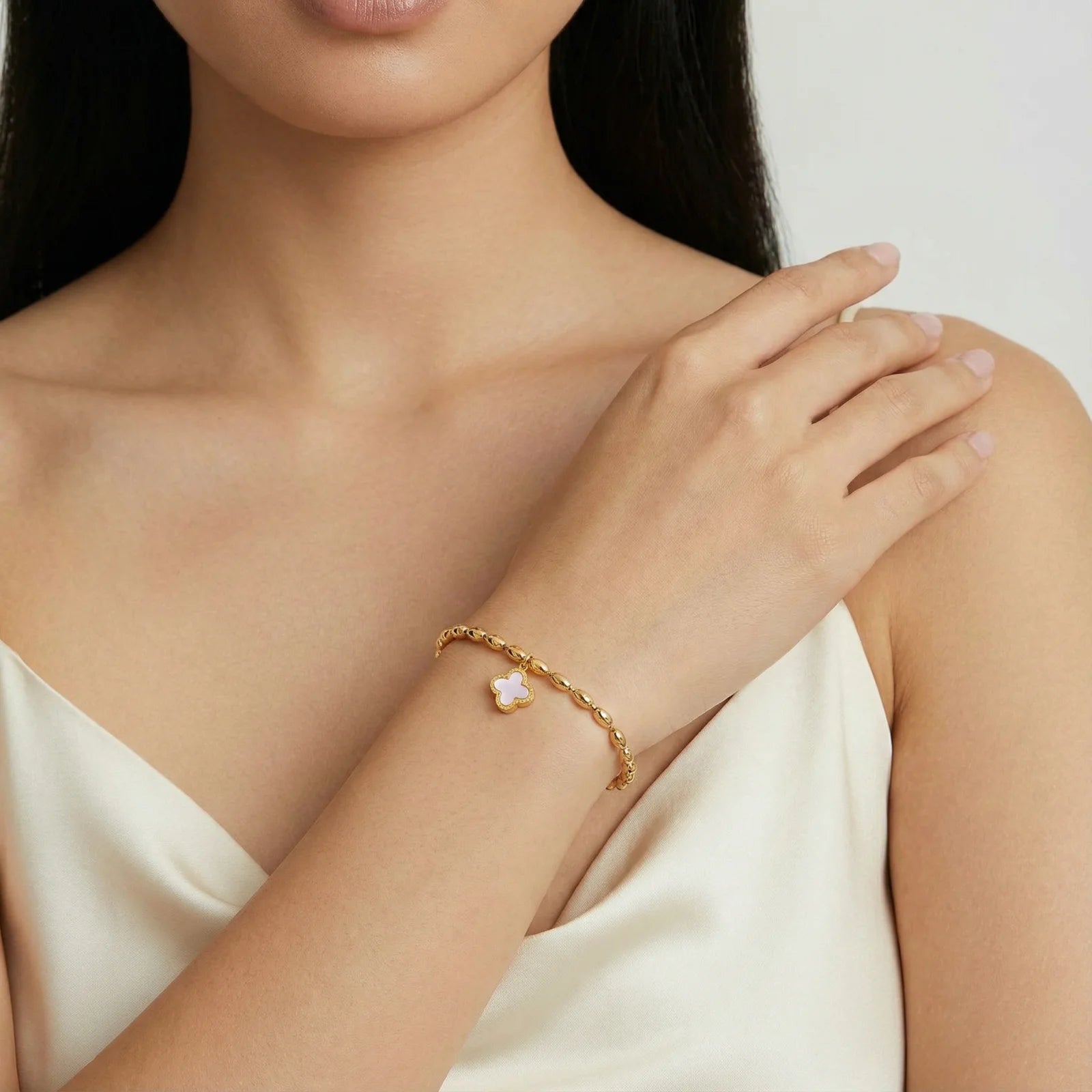 Lucky Clover Beaded Bracelet - Farnelli