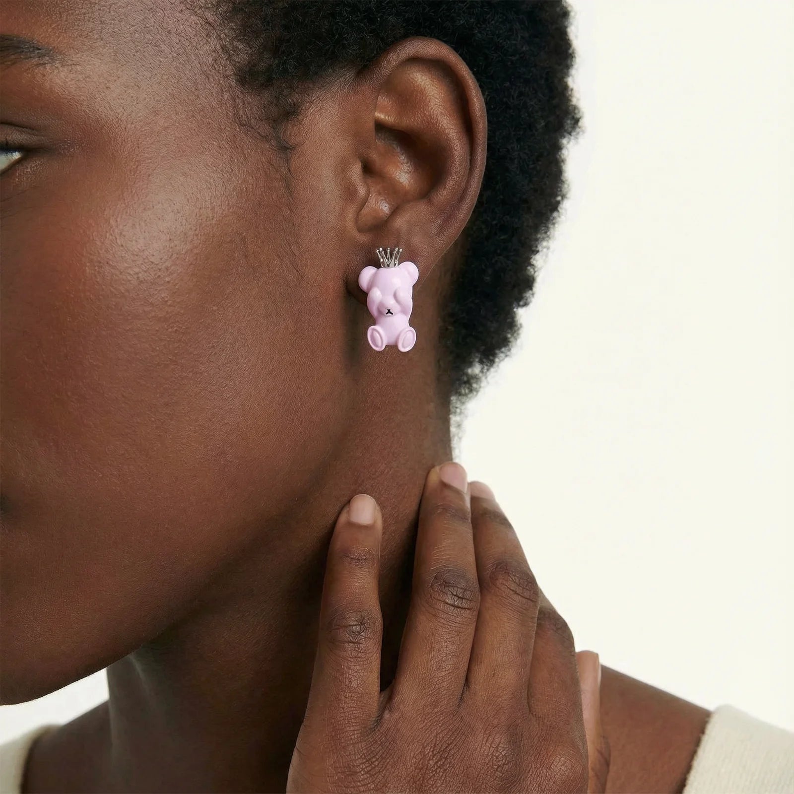 Crown Princess Bear Studs - Farnelli