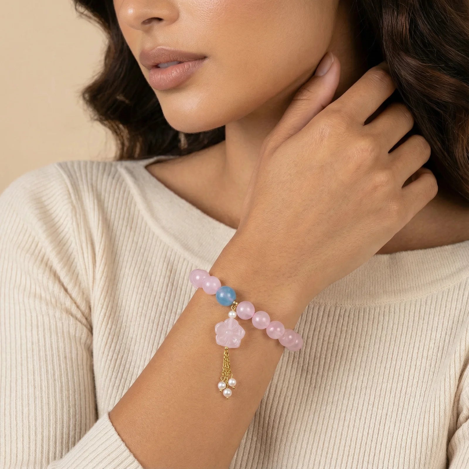 Rose Quartz Dreams Bracelet - Farnelli