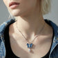 Azure Dream Butterfly Necklace - Farnelli