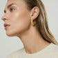 Textured Crescent Hoops - Farnelli