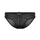 Gossard Viva Black Sheer Embroidered Bikini Panties-4