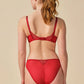 Gossard Viva Red Sheer Embroidered Bikini Panties-4