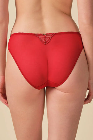 Gossard Viva Red Sheer Embroidered Bikini Panties-1