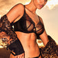Gossard Viva Black Sheer Plunge Bra