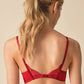 Gossard Viva Red Sheer Plunge Bra-1