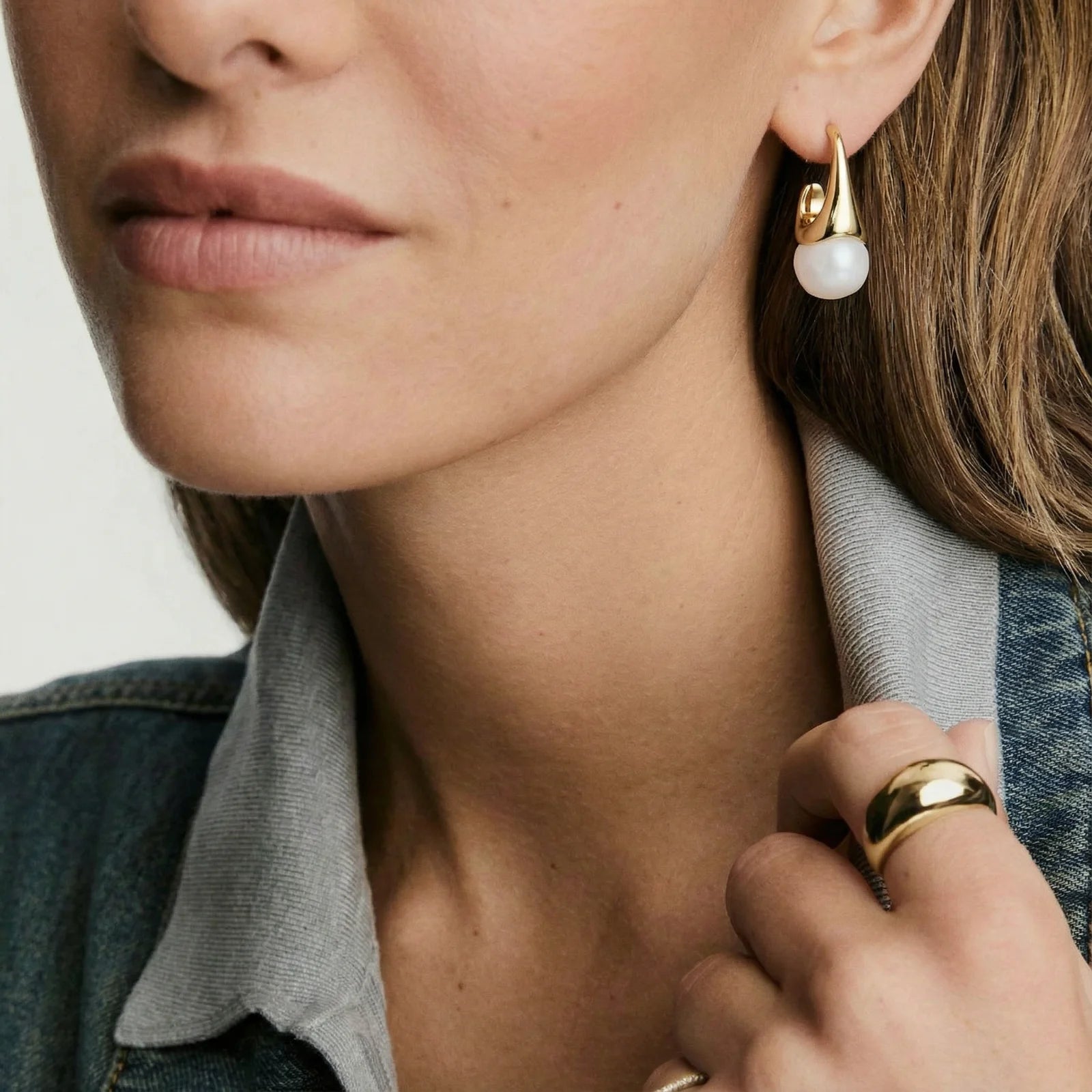 Sculptural Cone Hoops - Farnelli