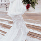 Ivory White Faux Fur Cape (Juliet Wht01)