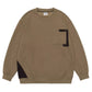 Men's Plus Size Crew Neck Sweatshirt with Pocket Detail - Farnelli