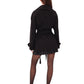 Karina Midi Cashmere Wool Blend Coat In Black