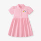 Children's Rainbow Embroidered Polo Dress - Farnelli