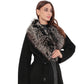 Genuine Silver Fox Cashmere Blend Coat